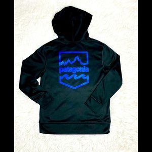 Boys' Youth Patagonia Black Hoodie size M